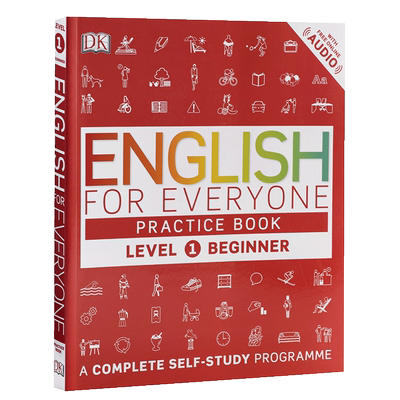 2024新版 DK人人学英语练习册1 English for Everyone Practice Book Level 1 Beginner DK English for Everyone【中商原版?