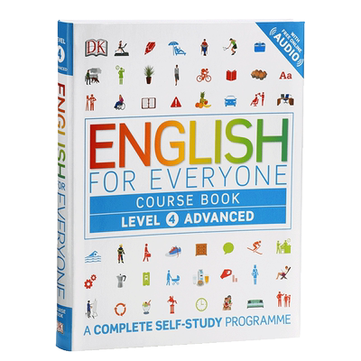 预售 DK English for Everyone Level 4 Advanced course book 人人学英语4课本 英文原版进口语言学习工具书 外语自学【中商原版?
