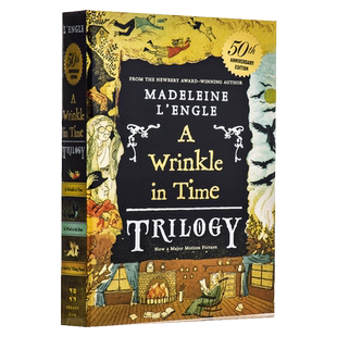 预售 时间的皱折系列3合1 纽伯瑞金奖 英文原版小初文学 A Wrinkle in Time Trilogy 梅格时空大冒险 时间的皱纹三部曲【中商原版?
