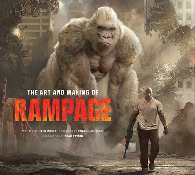 现货 【中商原版】狂暴：世纪浩劫 电影设定集 英文原版 The Art and Making of Rampage 电影精装画册 巨石强森 狂暴巨兽