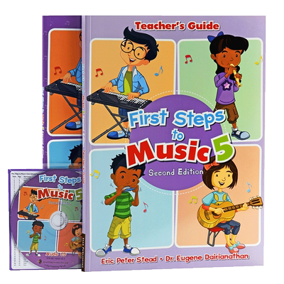 新加坡儿童音乐能力标准教程系列2册 教师用书5+课本5 First Steps To Music Primary 5 Textbook Teachers Guide【中商原版】