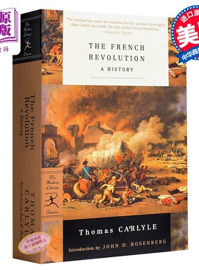 【中商原版】卡莱尔：法国革命 英文原版 French Revolution Thomas Carlyle Modern Library