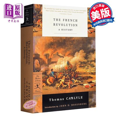 预售 【中商原版】卡莱尔：法国革命 英文原版 French Revolution Thomas Carlyle Modern Library