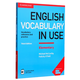 english vocabulary in use Elementary【中商原版】剑桥入门级英语词汇 英式英语 配答案和电子书 英文原版