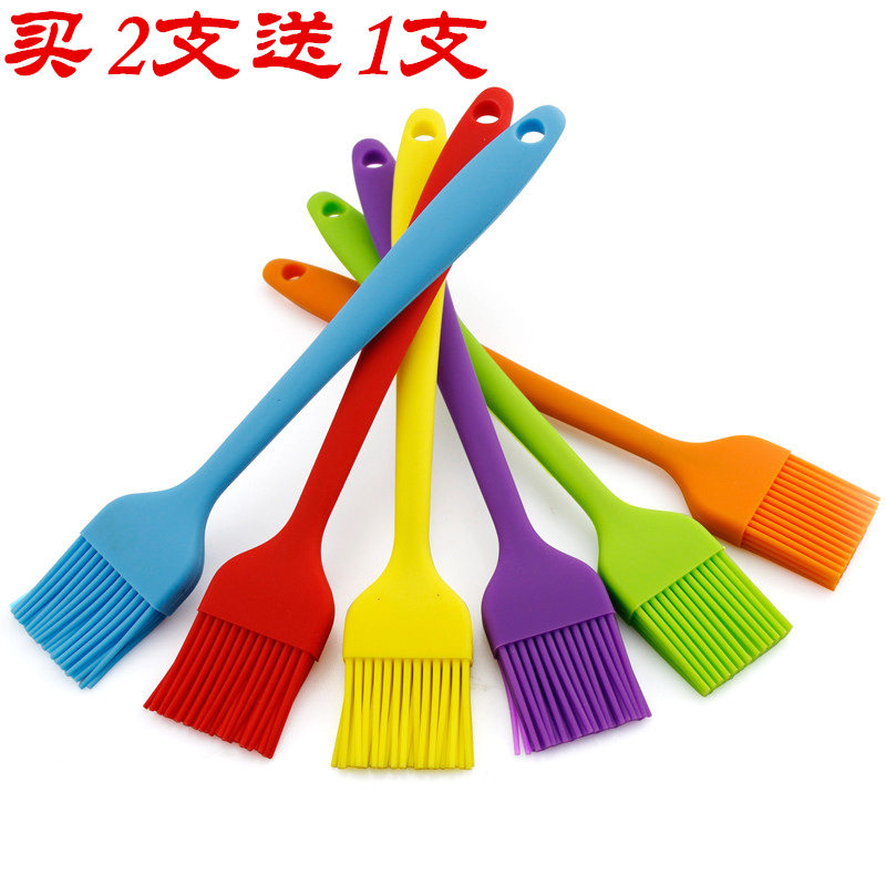 一体式硅胶油刷耐高温烧烤油刷家用面包煎饼油刷华夫饼机上油刷子_虎窝淘