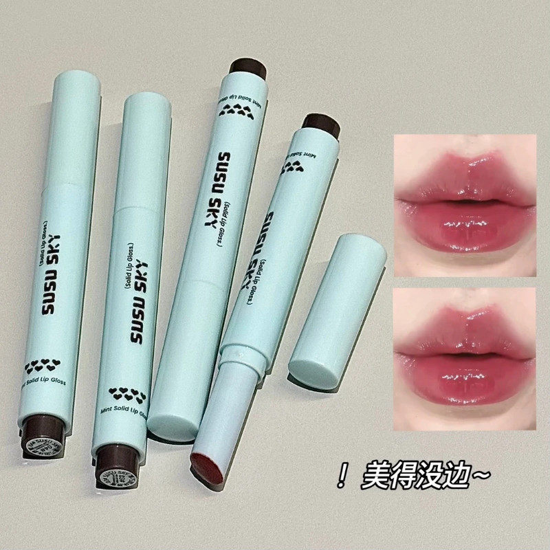 薄巧固唇蜜国货美妆素颜镜面水光学生党口红价彩妆滋润女