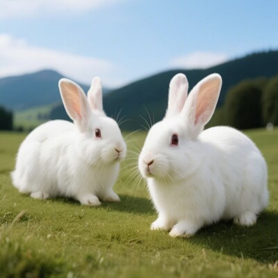 活物肉兔活体大型家兔苗可繁殖