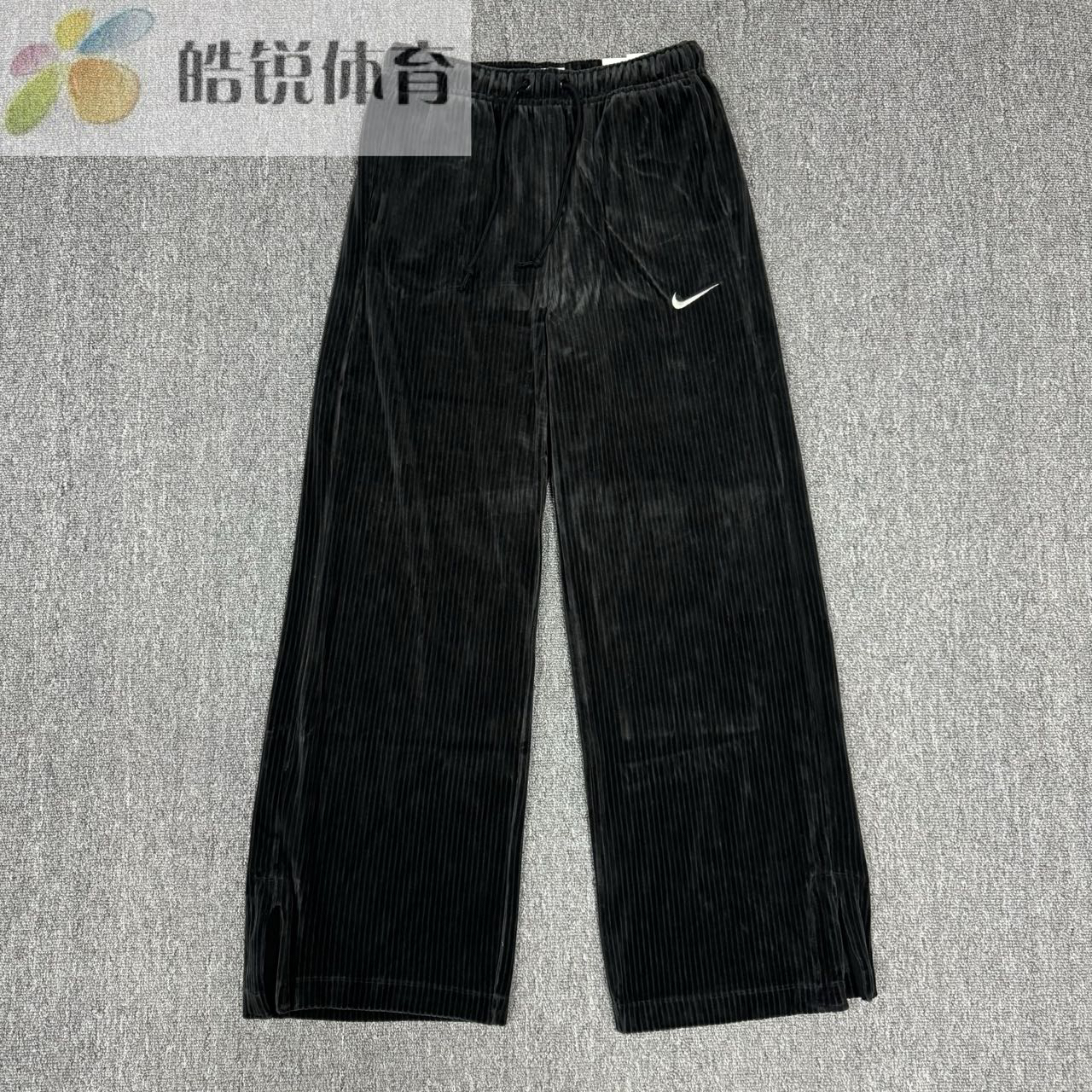 皓锐体育 耐克 Nike 女子运动休闲宽松直筒灯芯绒长裤 DQ5922-010