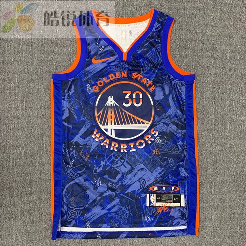 Nike耐克勇士夺冠男夏款纪念库里签名MVP球迷速干球衣 DA6955-405