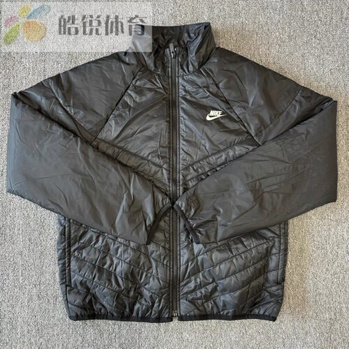 Nike Therma-Fit耐克男刺绣保暖运动休闲立领棉服外套FB8196-010