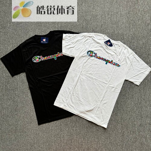 CHAMPION美版潮流时尚字母印花男女情侣圆领短袖T恤GT23H