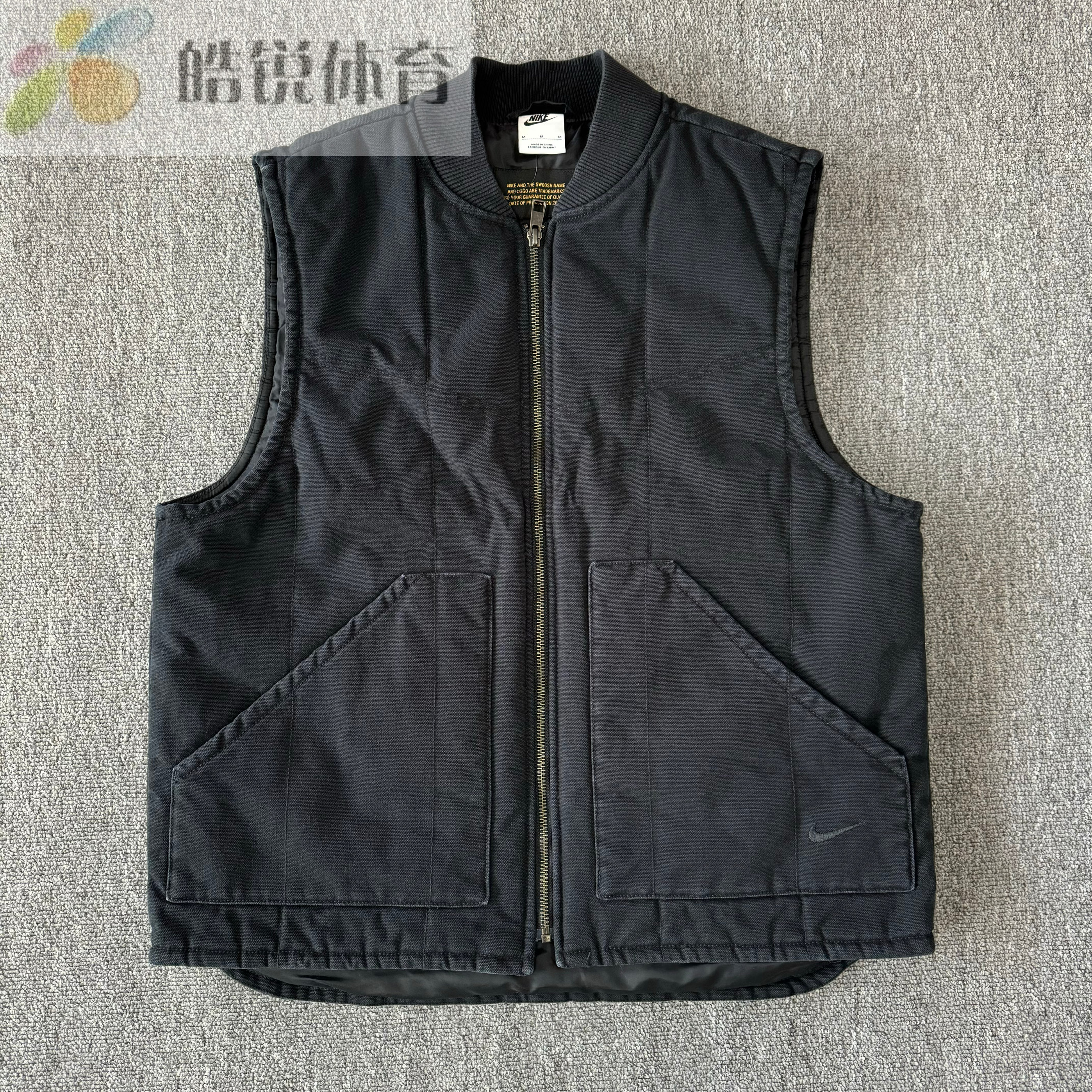 皓锐体育 耐克 Nike 男子复古运动休闲保暖棉马甲背心 FQ1862-010