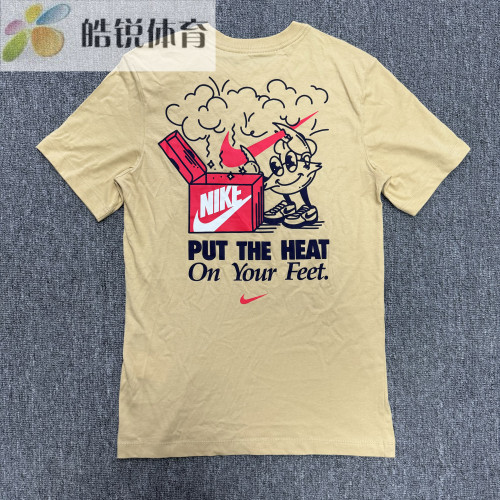 Nike 耐克男子纯棉复古卡通印花休闲运动短袖T恤FV3755-252