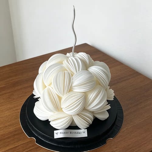 白色花瓣糯米纸蛋糕装饰灯笼果