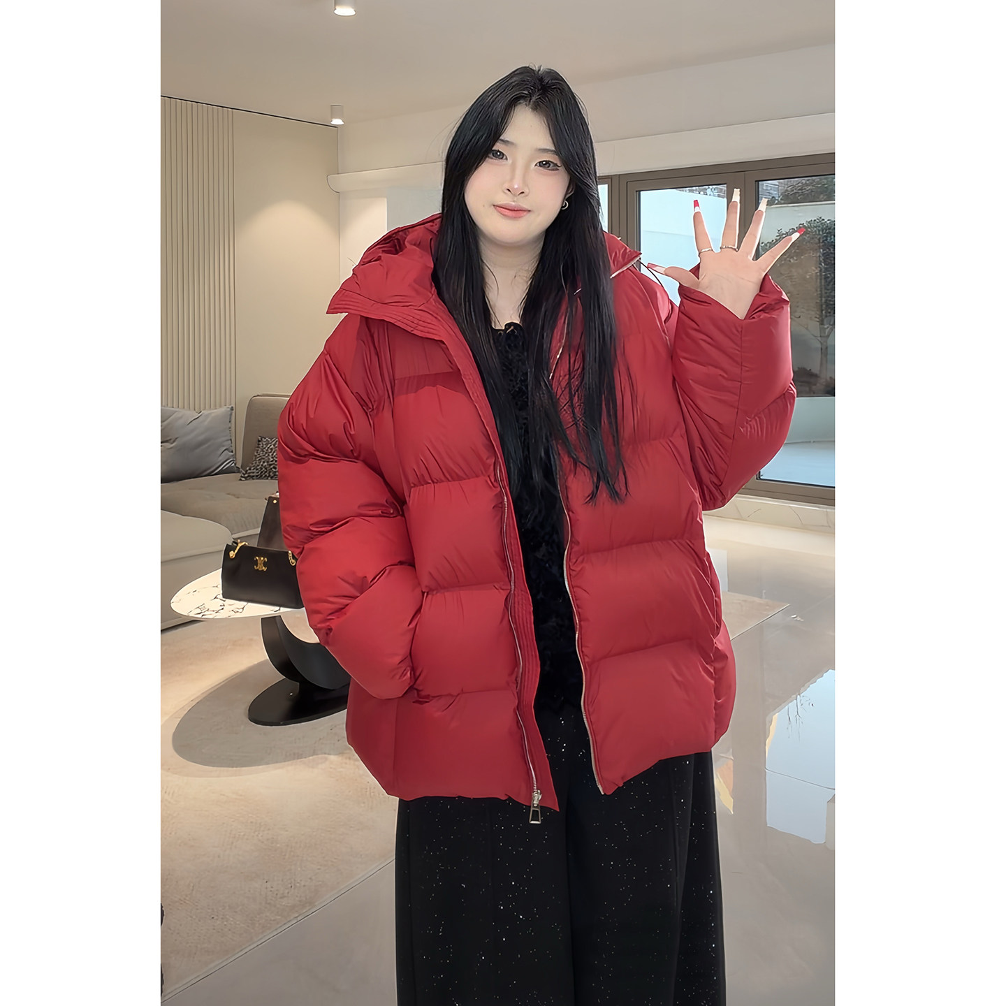 ◆新年信使！博主自留◆A0135大码冬季胖MM面包服连帽棉服外套女,女装/女士精品,棉衣/棉服,淘宝优惠券,粉丝福利购,淘宝优惠卷