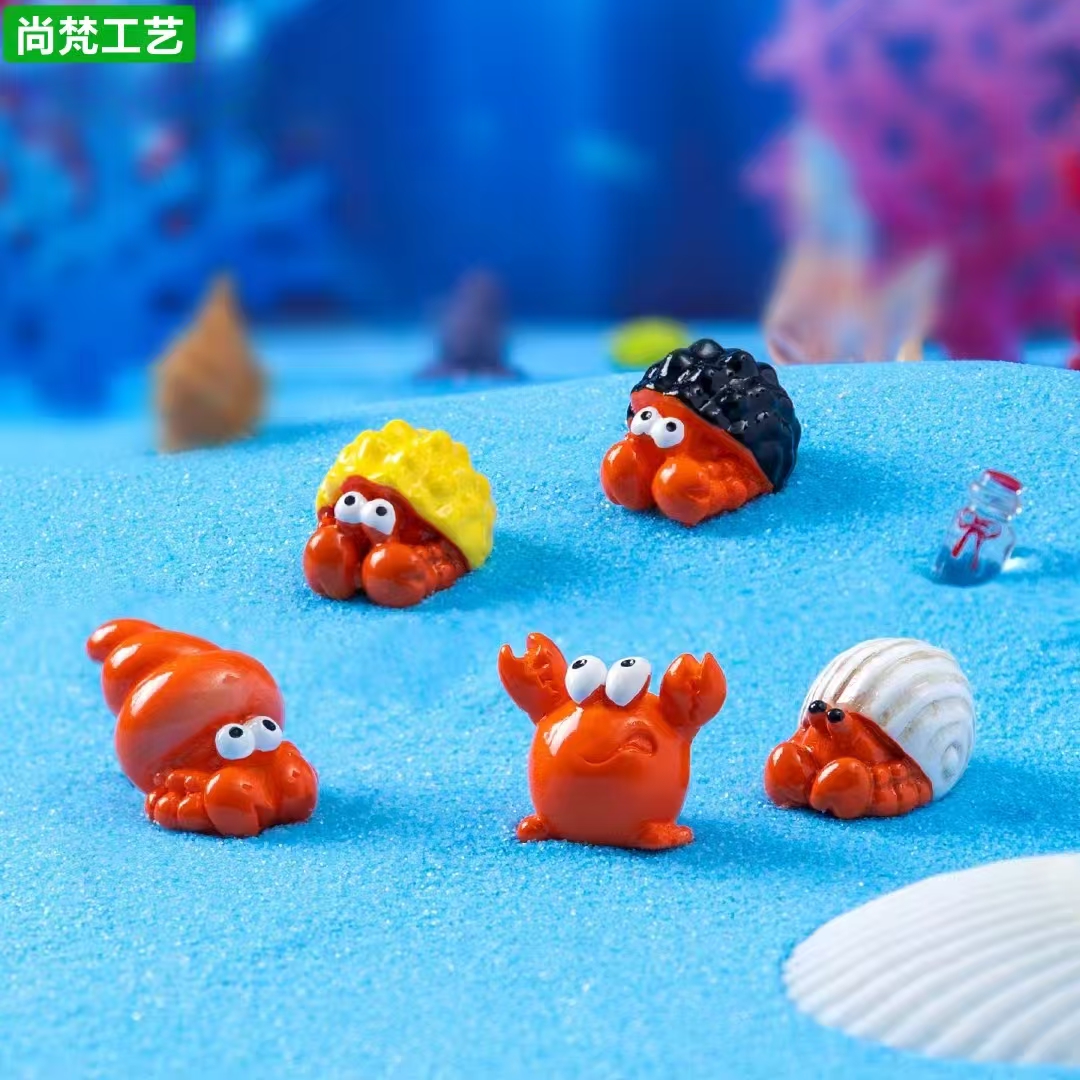 微景观可爱寄居蟹螃蟹造景小摆件