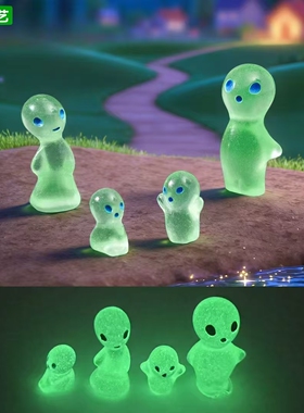 夜光外星人公仔桌面微景观摆件