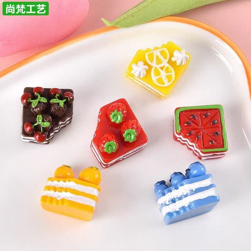 手工咬一口蛋糕仿真卡通冰箱贴