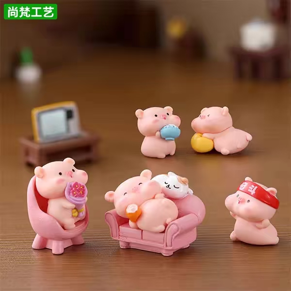 微景观摆件创意可爱小猪猪动物