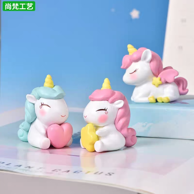微景观星星独角兽DIY水晶球配件