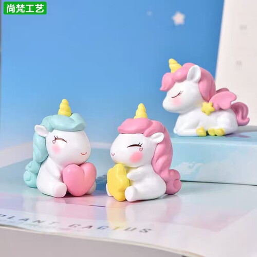 微景观星星独角兽DIY水晶球配件