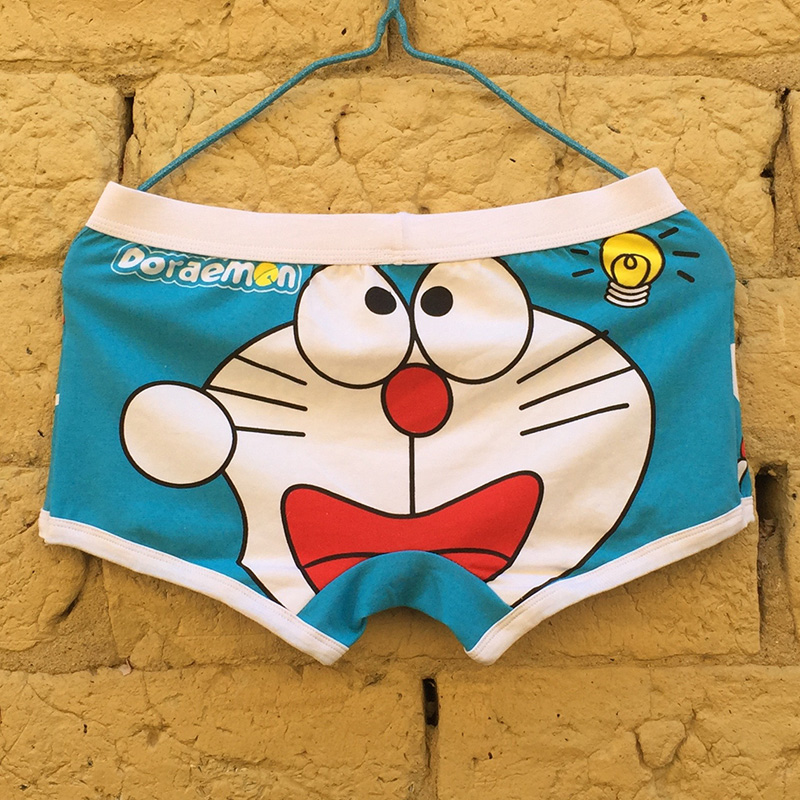哆啦a梦内裤男生平角裤可爱动漫叮当猫裤衩机器猫纯棉四角短裤头
