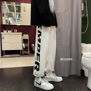 早秋宽松百搭印花抽绳韩版休闲卫裤 XZ616-TY210 P55控68图片