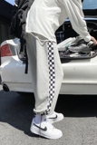 早秋季宽松百搭潮牌拼接格子休闲九分卫裤TY030P50控68，男装休闲裤，星座512A（原616）