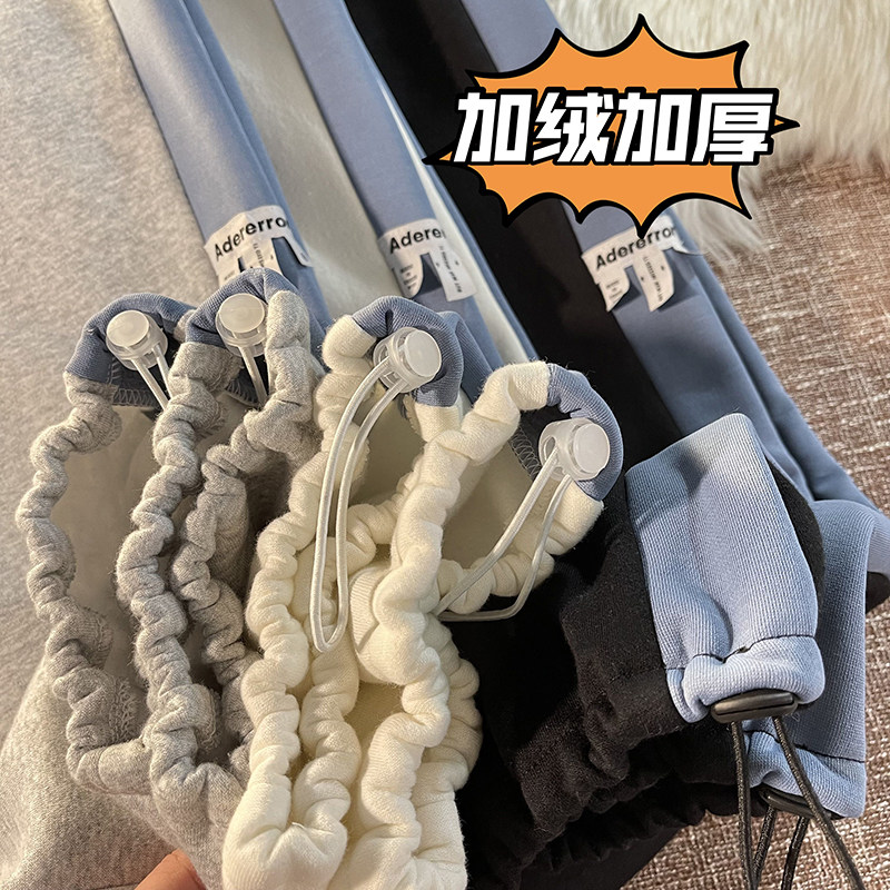 XZ616秋冬季新款贴标加绒加厚休闲卫裤 TY240 P55控68图片