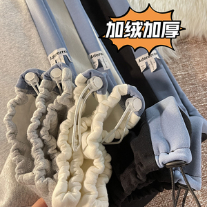 XZ616秋冬季新款贴标加绒加厚休闲卫裤 TY240图片
