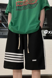 XZ616 夏季新款华夫格裤子休闲百搭五分裤 TY351 P38控49图片
