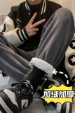 冬季新款加绒加厚灯芯绒束脚裤TY247，男装休闲裤，星座512A（原616）