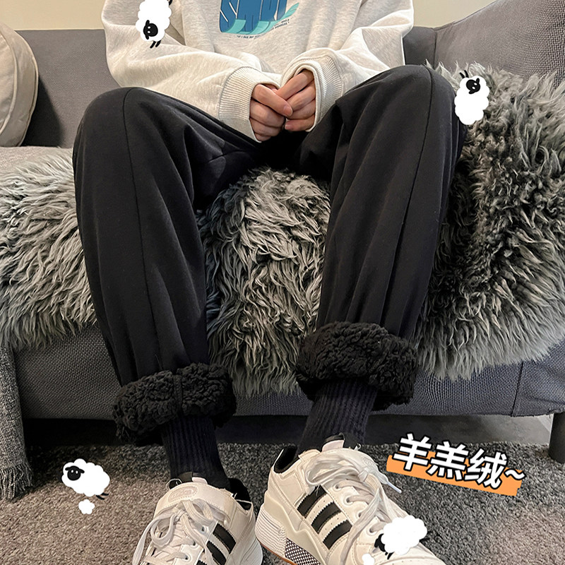 大码现货！冬季爆款羊羔绒休闲裤加绒加厚主推款 TY888 P55控68图片