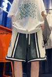 XZ616夏季新款自制刺绣拼接五分裤休闲运动短裤TY322P45控55，男装休闲裤，星座512A（原616）