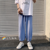 XZ616春夏季新款百搭冰丝压折面料休闲裤TY113P55控68，男装休闲裤，星座512A（原616）