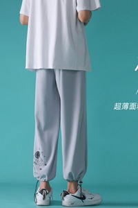 XZ616 夏季新款冰丝太空人九分裤 TY130 P45控58图片