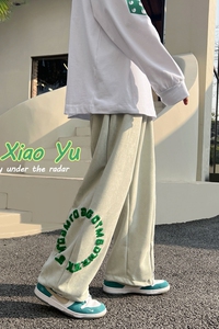 春季新款宽松百搭植绒休闲九分裤卫裤 TY305 P55控68图片