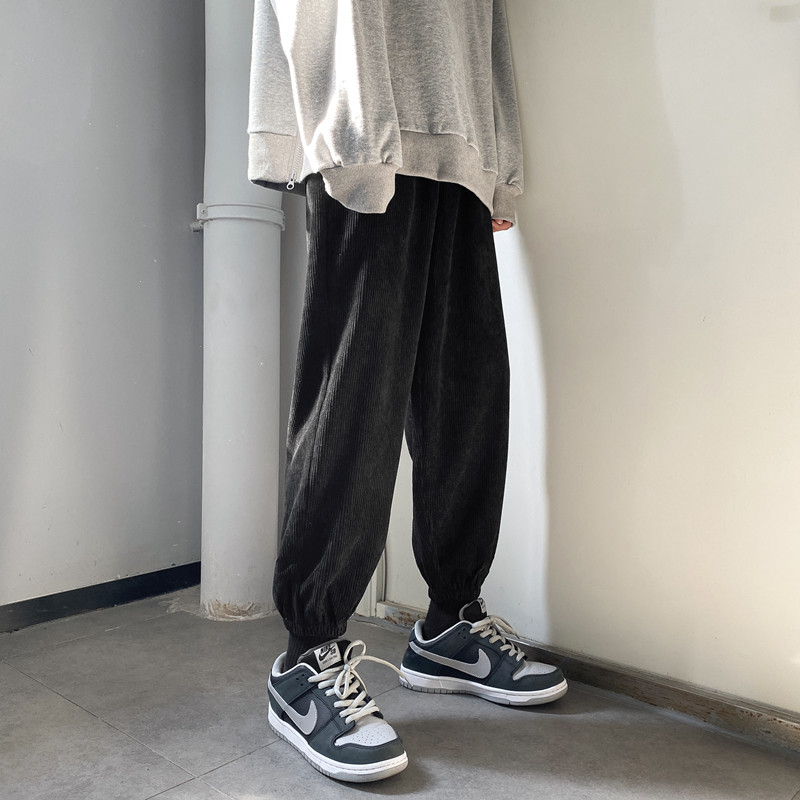 运动裤XZ616秋冬季灯芯绒束脚长裤百搭休闲裤TY039-P45控58,男装休闲裤,星座512A（原616）