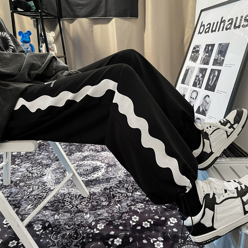 XZ616秋季新款印花潮牌抽绳休闲卫裤TY230P45控价58,男装休闲裤,星座512A（原616）