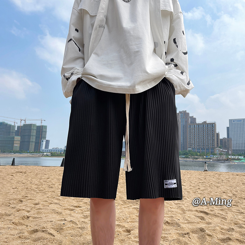 夏季宽松冰丝休闲五分裤TY131P30控39,男装休闲裤,星座512A（原616）