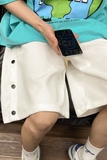 XZ616夏季新款华夫格排扣短裤五分裤TY321P30控39，男装休闲裤，星座512A（原616）
