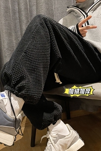 秋冬季新款新面料菠萝绒加绒加厚休闲裤 TY238图片