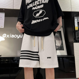 XZ616 夏季新款华夫格裤子休闲百搭五分裤 TY351 P38控49图片
