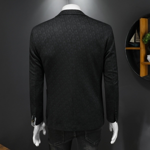 XZ88020/P185羊毛混纺西服外套男商务休闲单西上衣字母暗纹图片