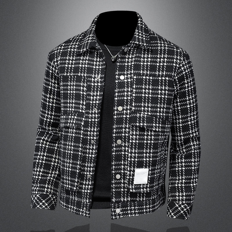 QT5027/T98801/P280 呢料面料小香风 90白鸭绒格子羽绒服外套FEE图片