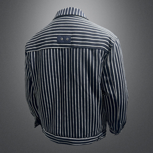 QT5027/F9358/P268 条纹羽绒服男小香风风格男 定制设计款FEE图片