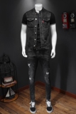春立领大码牛仔马甲男5027/MJ8608/P140M-5XL，男装背心/马甲，钱塘730-1