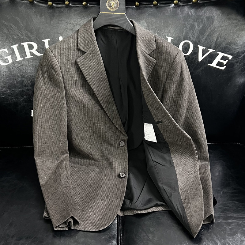 730/XZ88026/P175羊毛混纺西服外套男商务休闲单西上衣暗纹灯芯绒,男装西服,钱塘730-1