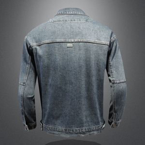秋730/F9375/P170 2024 新款弹力牛仔外套男水洗多口袋牛仔衣Fn图片