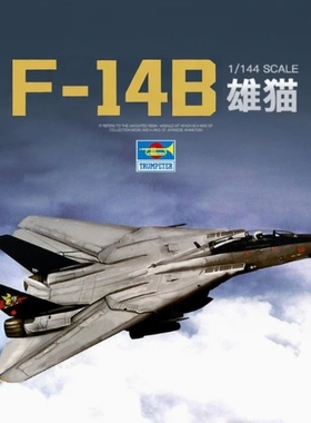 小号手 03918 胶粘拼装飞机模型 1/144美国F-14B